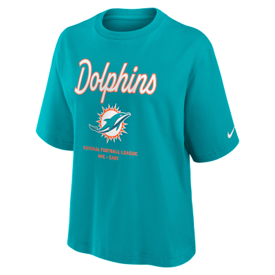 Miami Dolphins Boxy Women's Nike NFL T-Shirt. Nike.com
